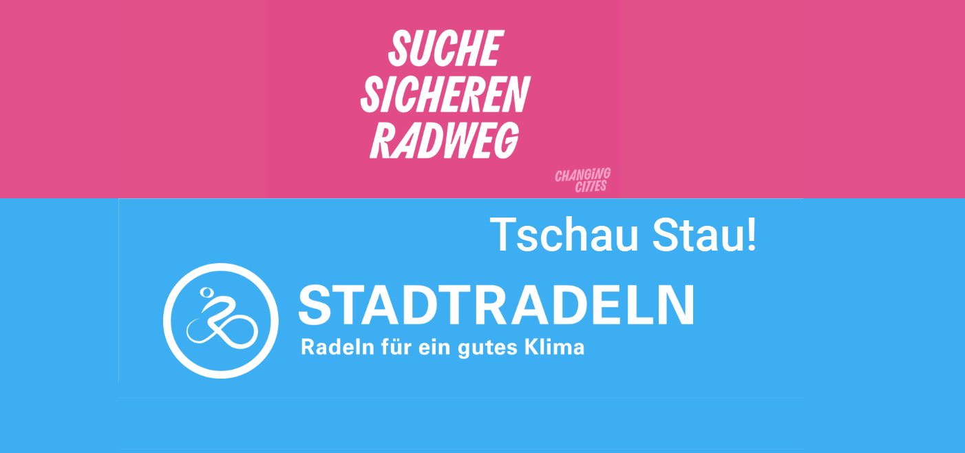 Suche sicheren Radweg! von changing Cities Stadtradeln - Tschau Stau .- Radeln für ein gutes Klima.