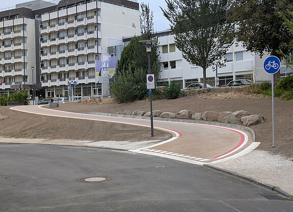 Fahrradrampe vom Sprudelhof zur Ludwigstraße