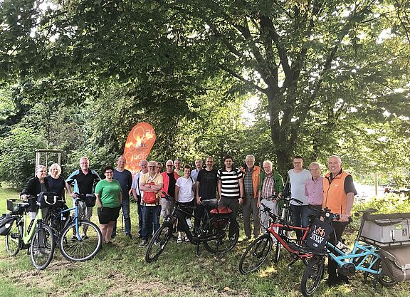 Gründungsmitglieder der ADFC Ortsgruppe Hattingen
